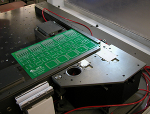 close-up of stand-alone work area